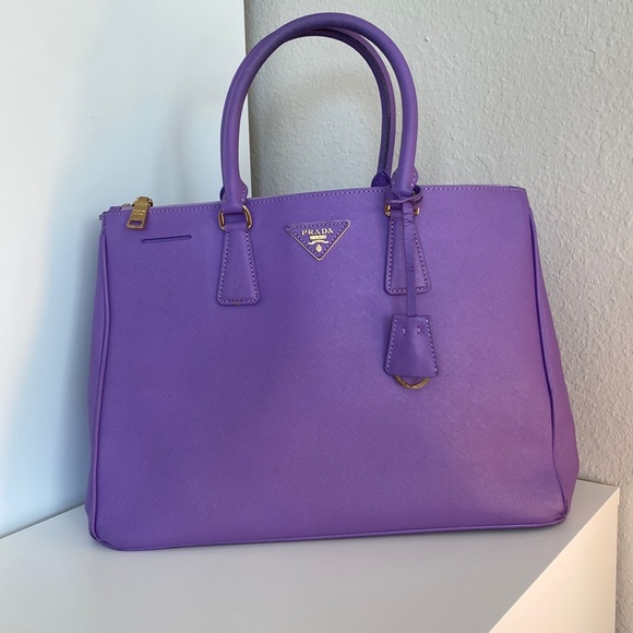 Prada Handbags - Prada Galleria Saffiano Leather Large Bag - Purple